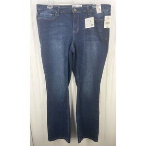 YMI Midrise Bootcut Jeans Dark Wash Women's Size 16 Style EP901656 NWT